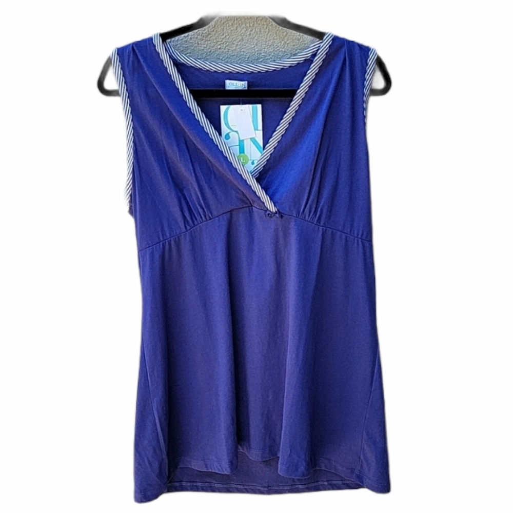 OLIAN MATERNITY EMPIRE WAISTED TOP LG